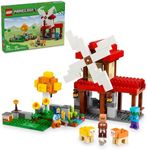 LEGO Minecraft The Windmill Farm Video Game Toy, Farm Building Set with Minecraft Minifigures and Equipment, Zombie Themed Birthday Gift for Kids, Minecraft Toy for Boys and Girls Ages 8 and Up, 21262