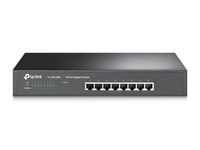 TP-Link TL-SG1008 8-Port Gigabit Ethernet Switch, Desktop/Rack-Mount, Steel Case, Lifetime Warranty, Black