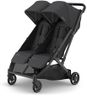 UPPAbaby MINU Duo Stroller | Jake - Charcoal | Side-by-Side Lightweight Compact Double Buggy | from Birth to 22kg per Seat | Slim Doorway-Friendly Design | Baby Travel Stroller | Double Pram