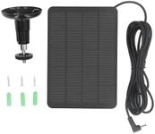 Solar Panel Efficient Portable Solar Powered Kit for RingCam Ring Stick Up Cam, Ring Spotlight Camera Battery Ideal for Outdoor Use (CSP4W-DC-B)