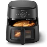 Philips Air Fryer 2000 Series NA230/00 13 in 1 Functions 6.6 Piece Compact Design with Cooking Window Black