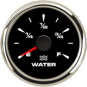 Sucicago 2" Universal Water Tank Level Gauge RV Truck Water Tank Gauge Marine for Boat RV 0-190ohm 240-33ohm 240-30ohm 0-180ohm 10-180ohm 52mm (E-1/2-F) Black