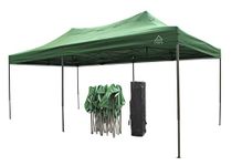 All Seasons Gazebos 3x6 Fully Waterproof Pop up Gazebo With Accessories - Green