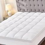 SLIMELODY Mattress Topper King Pillow Top Extra Thick Mattress Pad with 8-21 Inch Deep Pocket, Breathable & Plush Down Alternative Overfilled Mattress Cover Protector (78 * 80 Inch, White)