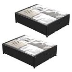 Under Bed Storage with Wheels, 2 Pa