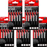 25 x TopsTools T119BO Curved or Scroll Cutting Jigsaw Blades Compatible with Bosch, Dewalt, Makita, Milwaukee and many more