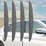 Hosawtek Car Door Edge Guards - Anti-Scratch Grey Rubber Bumper Protectors - 4-Pack for All Vehicles(Sedan, Truck, SUV) - Easy to Install with Strong Adhesive