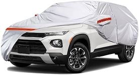 TUCAREST 6 Layers Full Car Cover for SUV- Waterproof, Insulated, Anti-UV, Snow-Proof, Anti-Wind, All-Weather, Thickened Protection, up to 178 in