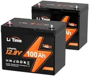 Litime 2 Pack 12V 100Ah RV Lithium 