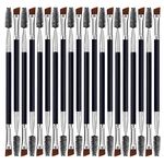 Duo Eye brow Brush, Angled Eyebrow Brush and Spoolie Brush, Eyelash Comb Eyebrow Brush Tool (20 Pcs)