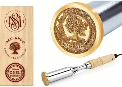 Electric Branding Iron for Wood - Custom Logo Brander for Wood, Leather & Steak Fast 3-Min Heating | Ideal for BBQ, Crafts & Businesses | 300W 110V (3.5inch)