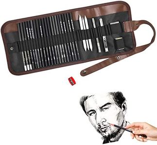 Set de Dibujo Profesional, Lapices Artísticos, 29 Piezas, Kit de Artista con Lápiz Carbón Grafito de Madera, para Estudiantes Artistas Niños Adultos Principiante