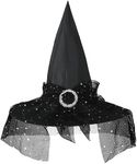 Lusofie Black Witches Hat Lace Hall