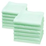 merrysquare - Little Handkerchiefs - Size 9 inches square - 100% Cotton - LILLIPUT Model (Light Green)