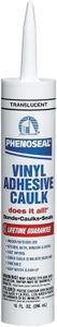 Phenoseal Clear Vinyl Adhesive Adhesive Caulk 10 oz.