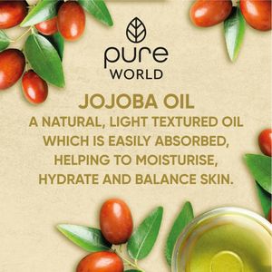 Pure World 100% Natural Jojoba Oil 100ml – Cold Pressed for Skin, Hair, Nails