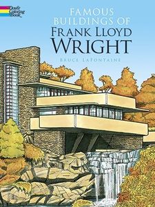 Famous Buildings of Frank Lloyd Wright Coloring Book