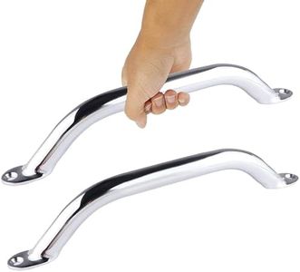 Pebbly Beach 12 inch Boat Grab Handle 316 Stainless Steel Marine Handle Handrai Multipurpose（2pcs）