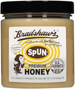 Bradshaw’s Spun USA Clover Honey, 12 Ounce Bradshaw’s Premium Clover Honey From USA Beekeepers