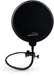 Auphonix Pop Filter Screen for Microphones - Gooseneck Clamps Compatible with Blue Yeti Microphone - Great Gift