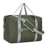 for Easyjet Airlines Cabin Bag 45x36x20 Underseat Foldable Travel Duffel Bag Holdall Tote Carry on Luggage Overnight for Women and Men 30L (Upgrade Army Green (with Shoulder Strap))