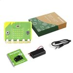 Kidsrobot BBC Micro:bit V2 Starter Kit, Official BBC Micro:bit Latest Version 2.2 Board with IoTCrazy Frosted Protective Case, Built-in Speaker and Microphone