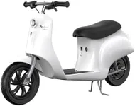 Razor Electric Retro Scooter for Ages 8+, 170 lb Max Weight, White, w/ 250W Motor, 12.5” Tires & 24V Battery, Up to 15 MPH, Pocket Mod – Lightweight Ride On Motorcycle Bike for Young and Teen Riders