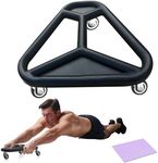 HOTWAVE Ab Roller Wheel for Core Workout – Extra-Wide Ab Exercise Equipment for Abs, Arms & Back – Stable & Quiet Fitness Roller for Home Gym Strength Training – Includes Knee Pad – For Men & Women