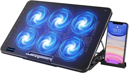 LIANGSTAR Laptop Cooling Pad – Blue, Adjustable Fan Cooler