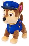 PAW Patrol, Talking Chase 30.5-cm-tall Interactive Plush Toy with Sounds, Phrases and Wagging Tail, Stuffed Animals, Kids Toys for Ages 3 and up