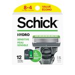 Schick Hydro Skin Comfort Sensitive 5 Blade Razor Refills, 12 Count