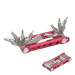 ULANZI 9-in-1 Folding Tool Set with Screwdrivers and Hex Key Wrenches, Pocket Multitool Keychain Screwdriver, Multiple 1/4" Standard & M3, M4, M5 Screw Holes