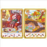 ABYZ 2-in-1 30 Pcs Each Grandma's House and Dog Finds The Rabbit's House Wooden Jigsaw Puzzle with Find The Things for Kids of Age 3-6 (Set of 2)