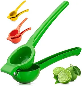 Simple Craft Lemon Squeezer - Premium Single Bowl Citrus Juicer - Handheld Manual Lemon Juicer Saves Time & Effort (Green)