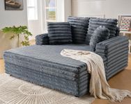 VanAcc 58-Inch Plush Chaise Lounge,