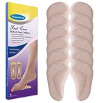 Gel Arch Support Pads Plantar Fasciitis Shoe Inserts Insole, 6 Pairs Adhesive High Arch Pad Flat Feet Shoe Inserts Arch Cushions for Relieve Pressure and Foot Pain, One Size, Unisex (Beige)