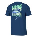 HUK Men's Fishing Graphic Tee, Performance Short Sleeve, Quick-Dry Shirt, First Tuna-Set Sail, XL