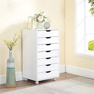 7-Drawer Office File Storage Cabinet by Naomi Home White