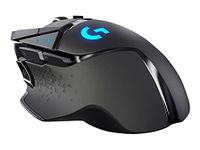 Logitech G502 LIGHTSPEED Wireless Gaming Mouse, 25K HERO Gaming Sensor, 25600 DPI, RGB, Ultra-Light, 11 Programmable Buttons, Long Life Battery, PowerPlay-compatible, PC - Black