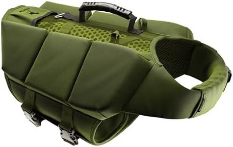 Noah & Paw Dog Life Jacket, Human Standards Lifejacket Design, Dog Life Vest for Swimming and Boating, 3X Foam Support for Max Floating, Breathable Mesh, Salvavidas para Perros, Sizes XS, S, M, L, XL