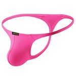 Arjen Kroos Men's Sexy Thong G-String Underwear Low Rise T-Back Bikini,A6-PINK-AK2111,Large