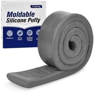 Leopong Moldable Silicone Putty, Waterproof, Stay Pliable,Good Plasticity for Repair and Fill Various Gaps in Bathrooms, Fountains, Water Pipes, Walls (Gery)