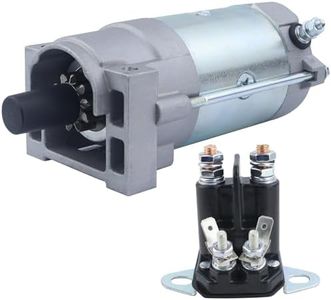 Ezamintaly Starter Motor & Relay for 2P77F Engines for Toro TimeCutter Titan HD Lawn Mowers Replace 136-7880 133-1564 127-9209 133-9828