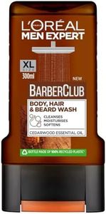 L'Oréal Paris Men Expert Barber Club Body & Hair & Beard XL Wash, Cleanse, Soften and Moisturise, Enriched with Cedarwood Oil, 400ml