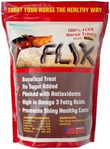 Flix 9 lb, 100% Flaxseed Healthy Treats for Horses, High in Omega-3