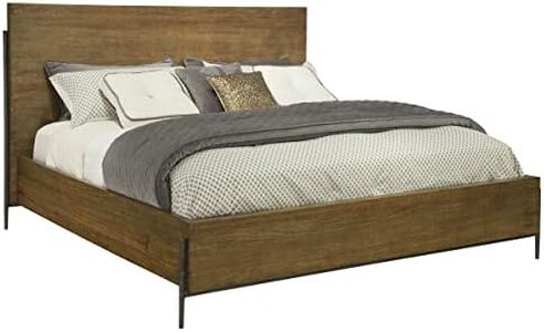 Hekman Bedford Park King Size Bed Frame – Solid Wood Frame, Wooden Bedroom Furniture, Sturdy Industrial Design, Elegant King Headboard, Durable Wood Panels, Bed Frame for Master Bedroom and Guest Room