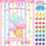 Pin The Cherry on The Ice Cream Gam