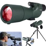 ARKZO Monoculars for Long Distance 25-75x60, Monocular Telescope with Tripod, Spotting Scope for Camping, Wildlife Viewing, Bird Watching, Hunting, Travelling, Extra-Wide View