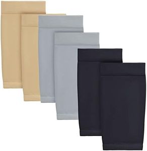 HOVEOX 3 Pairs Tattoo Cover Up Sleeve Forearm Tattoo Cover Tattoo Cover Up Compression Sleeves Arm Sleeves for Women Men (Black, Grey, Nude), Black, Grey, Nude, 7.4 inch