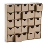 Darice 30024044 Paper Mache Boxes: 25 Compartments-11 x 11"